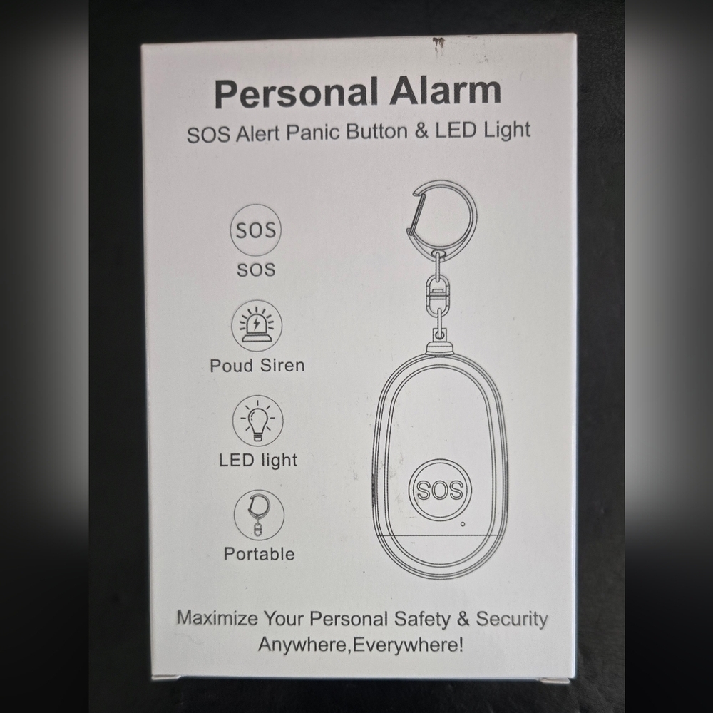 3/$15 Purple Personal Alarm with Keychain NWT - Picture 2 of 4